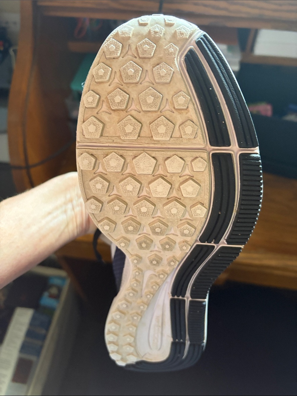 Nike Black and White Gradient Zoom Running Shoe - Picture 5 of 5